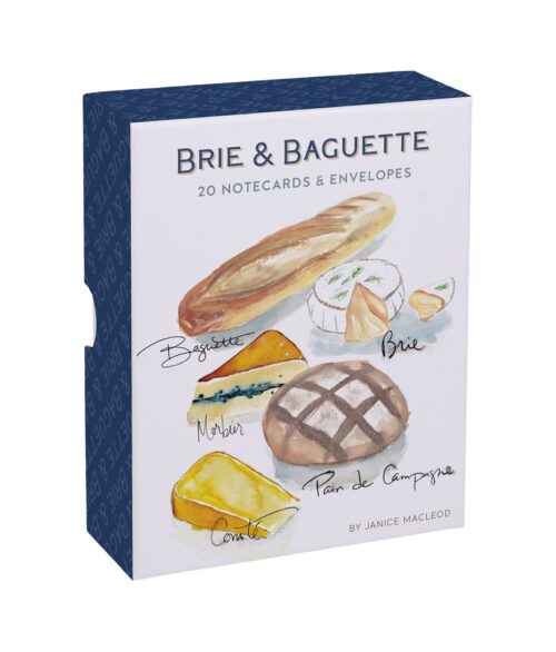 Notecards Brie & Baguette