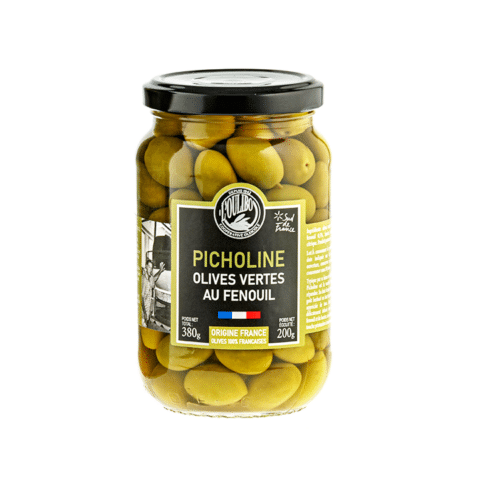 Olijven Picholine met venkel