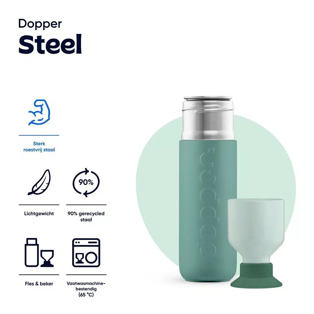 Steel 490ml - Canopy Green