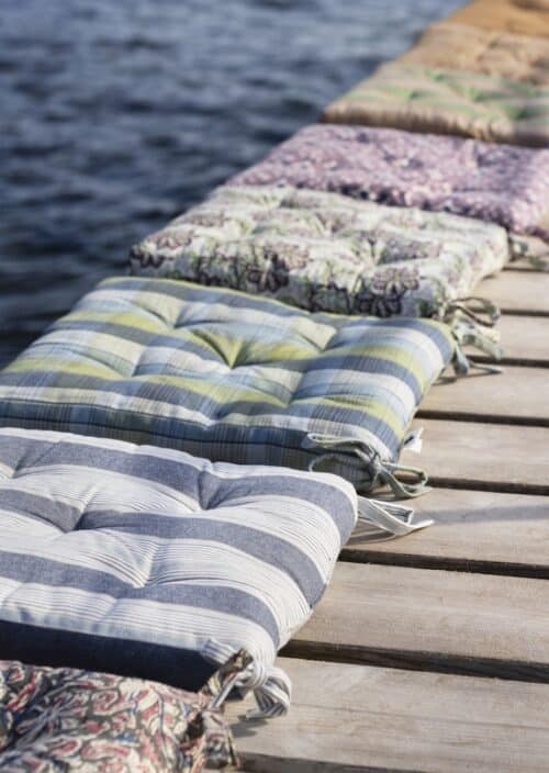 Stoelkussen Stripe Blue