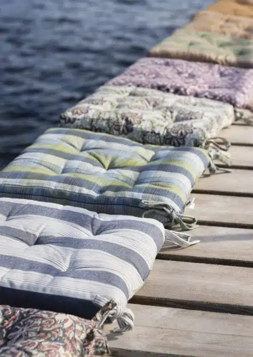 Stoelkussen Stripe Blue