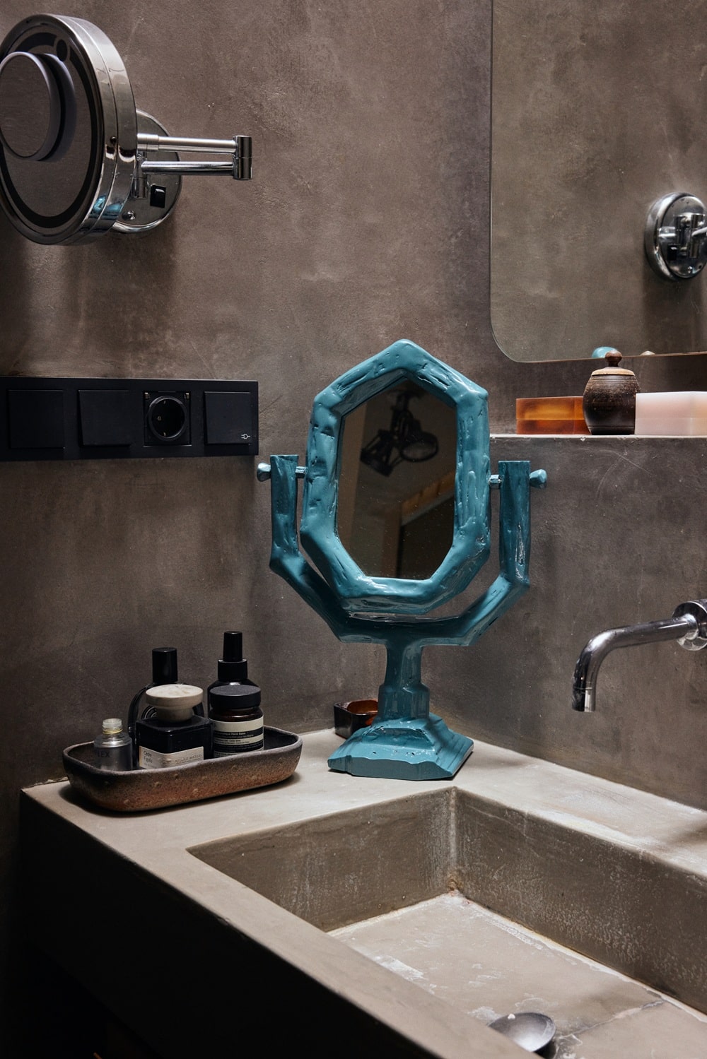 Teun Zwets for HKLIVING Dressing Table Mirror - Petrol