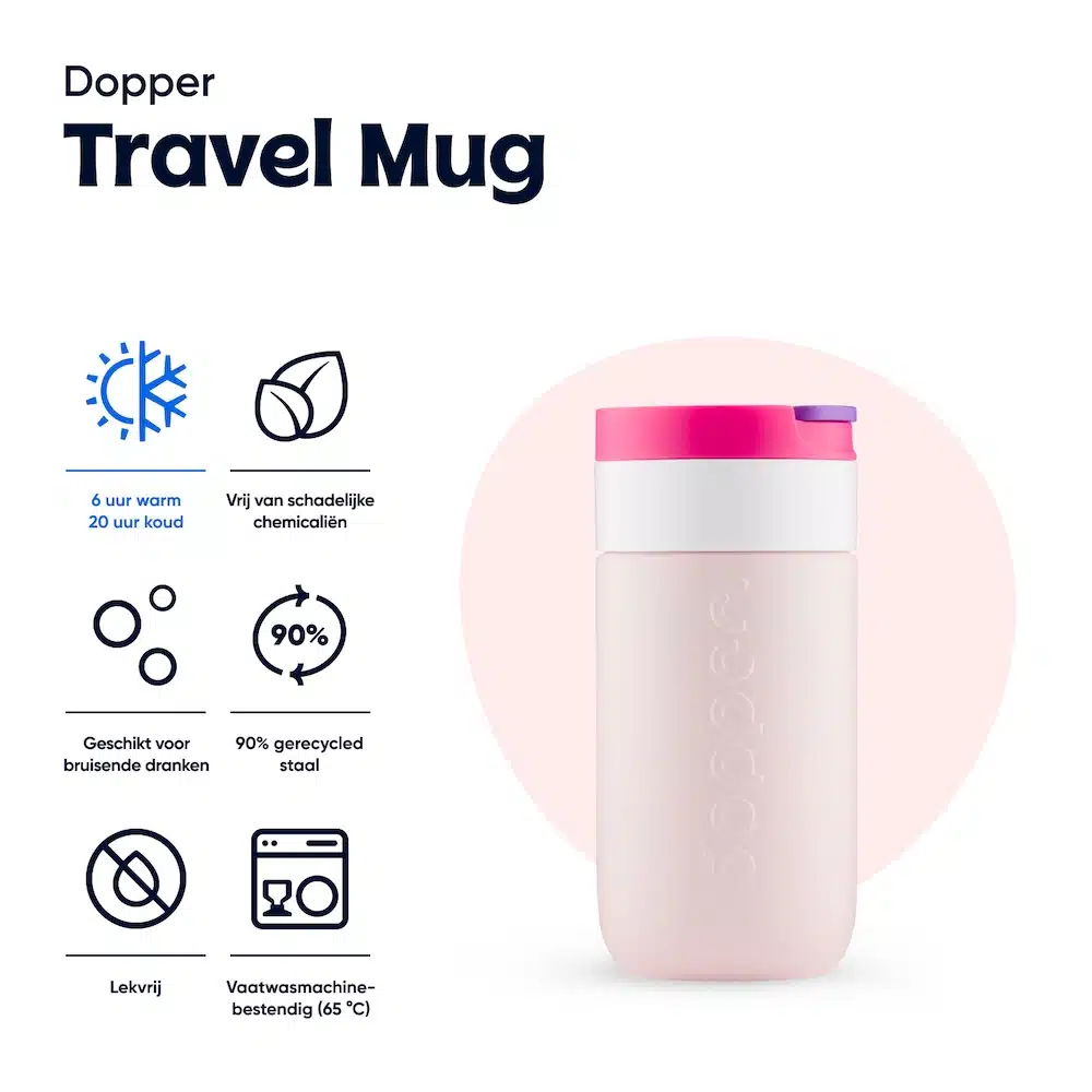 Travel Mug 300 ml - Berry Pink