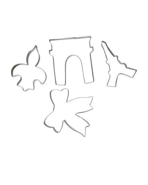 Uitsteekvormpjes Paris Mon Amour Set/4