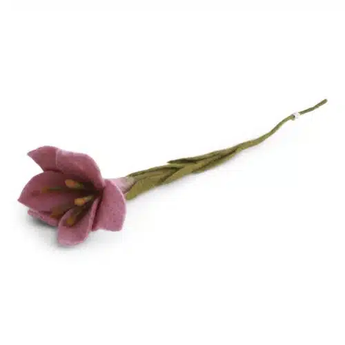 Vilt Trompetlelie - Dusty Red