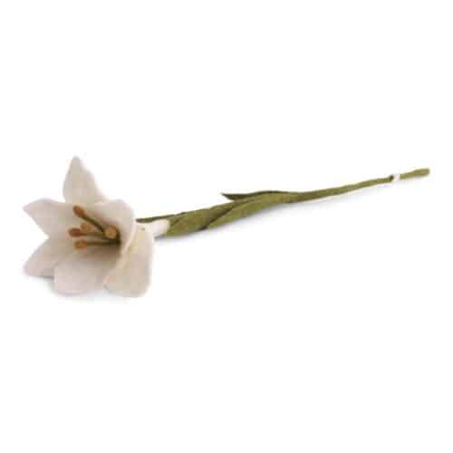Vilt Trompetlelie - White