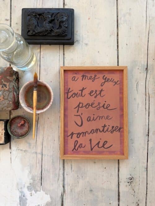 Poster Tout Est Poesie A4